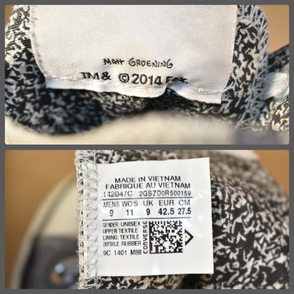 * CONVERSE CTAS All Star Chuck Taylor Simpsons - Picture 16 of 16
